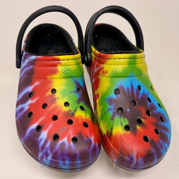 Crocs Classic Clogs Tie Die Lined Womens 9 Mens 7 : I.4.3 Cute Comfy - Picture 1 of 13